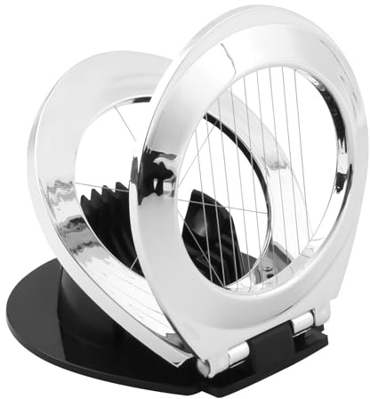 GCNWW Egg Slicer, Multifunctional Stainless Steel Egg Slicer for Boiled Eggs, Portability Heavy Duty Egg Cutter for Home Quickly and Effectively Kitchen Helper Dishwasher Safe
