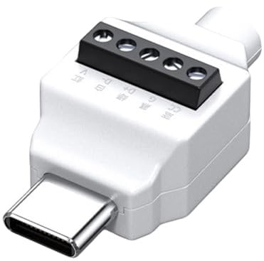 Type C Male to 5 Pin / 4 Pin Crimp Terminal Adapter Quick USB C Cable Fix Customized Type C Quick Connect Connecting Adapter