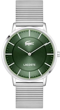 Lacoste Analog Quarzuhr für Herren Kollektion CROCORIGIN - Erhältlich mit Edelstahlarmband oder Lederarmband.