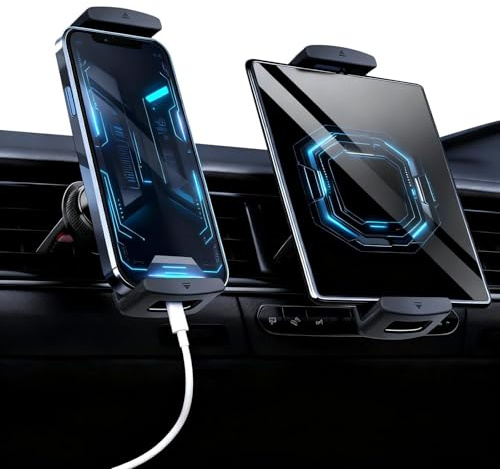 JYYWTSI Neu Z Fold Halterung, Lüftung Tablet Halterung Auto, 360 ° Drehbar, Lüftungsschlitz-Tablet-Halterung für Auto, Handyhalterung Auto Lüftung für 6.5-17“ Geräte iPad iPhone Galaxy Tab Z Fold