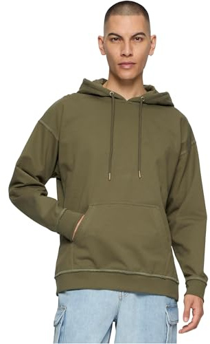 Urban Classics Men's Tb2392-basic Terry Hoody Hooded Sweatshirt