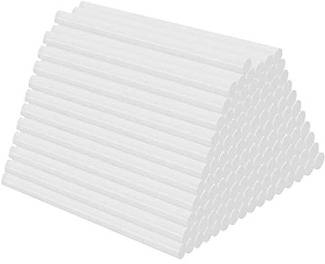Hot Melt Glue Sticks for Glue Gun 7mm x 200mm Double Length Multipack of 100 Bulk, Kids DIY Art & Craft School Mini, Transparent Clear Adhesive SGA Approved A+