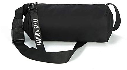 Outdoor Peak Herren schwarz Sport Schultertasche Damen kleine rund Tasche (schwarz)
