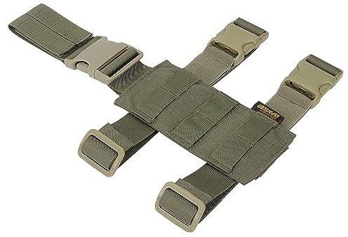 EXCELLENT ELITE SPANKER Taktisch Drop Beinholster Einstellbar Platform Molle Module Universal Tasche für linkes/rechtes Bein(Olivgrün)