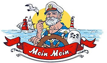 Moin Moin Fahne (V27) - 90x150cm