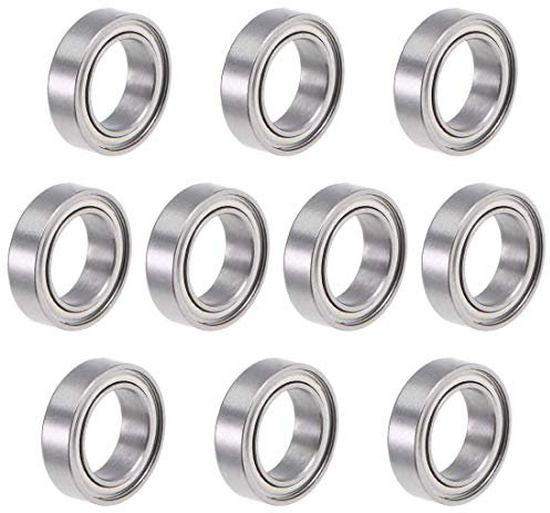 MR117ZZ Kugellager, tief, 7 x 11 x 3 mm, doppelt geschirmt, Chrom, 10 Stück