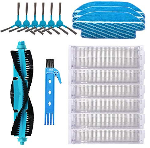 DOKKOO Accesorios Recambios para Cecotec Conga Serie 3490 3290 Accesorios Cepillo Central, Cepillos Laterales, Filtros EPA y Mopas Aspiradora Robot