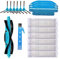 DOKKOO Accesorios Recambios para Cecotec Conga Serie 3490 3290 Accesorios Cepillo Central, Cepillos Laterales, Filtros EPA y Mopas Aspiradora Robot
