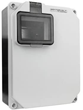 Dokorvolt Verteilerkasten HL 4 Module hochwertiges Gehäuse - Schutzart IP44 Leergehäuse Aufputz-Montage Sicherungskasten leer, konform mit EN 60670-1, EN 60670-24