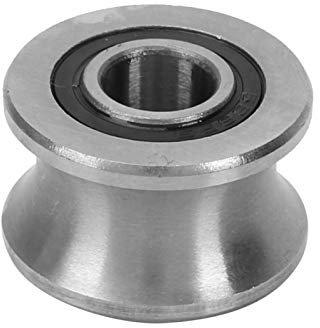 U-Nut-Kugellager, T22-Lager, U22-U-förmiges rundes Bodenschienen-Riemenscheibenlager Gleitrollenlager 8 * 22,5 * 14,5 mm