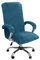 NLCYYQ Teal Velvet Office Chair Cover, Stretch Fit, Modern Style, Protects Existing Furniture, Easy to Clean, Machine Washable, 22.9D x 22.9W x 31.5H, 1 Count