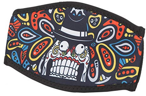 Teror Tauchmaske Haarband,010 SBR Tauchmaskenband Doppelseitiger Neopren Haarschutz Schnorchelspiegel Gürtel(Lustige Zähne)