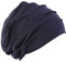 Uposao Chemo Kopftuch für Frauen, Baumwolle Bandana Turban Muslim Bandana Kopftücher Headwrap Hijab Bonnet Kopfbedeckung Schlafmütze Muslimisches Chemotherapie-Kappe Kopftuch,Dunkelblau
