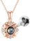 Dorunmo Personalisierte Projektion Bild Anhänger 925 Sterling Silber Halskette Anhänger Geburtstag Jubiläumsgeschenke für Sie/Frauen/Freundin/Mutter Schmuck(Roségold)