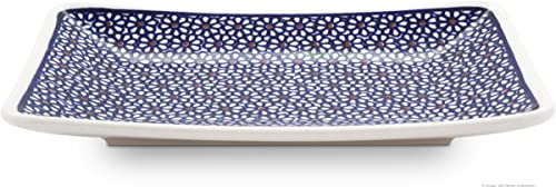 Original Bunzlauer Keramik Sushi-Teller klein 21,7x15x2,5 cm, Dekor 120