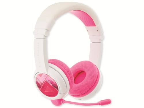 BuddyPhones Kids Headphones Wireless School+ (Pink)