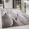 HomebyHome Teppich Wohnzimmer 140x200 cm Rechteckig Braun Kurzflor Design - Teppich Schlafzimmer, Esszimmer, Küche Flauschiger Extra Weich Tepich Waschbär Einfache Reinigung - Carpet