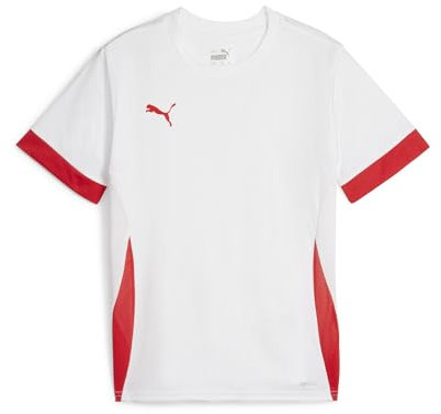 PUMA Unisex Teamgoal Matchday Jr Fußballtrikot, Puma White-puma Red-puma Red, 116 EU