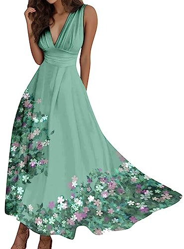 Brautmutterkleid Lang Kariertes Kleid Strandkleid Weiß Maxikleider Sommer 2021 Zauberstern Kleid Chiffon Kleid Lang Nachtkleid Damen Midi Kleid Blau Verlobungskleid Cocktailkleid Modern Kleid