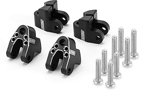 INJORA Stoßdämpfer Halterungen Höhen Höherlegungs Kit für 1/18 TRX4M Stock Stoßdämpfer Upgrade, CNC Aluminium