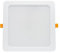NCC-Licht LED Einbauleuchte Downlight DURE 3 Weiß eckig 22x22cm IP54 24W 2900lm Tageslicht 6000K kaltweiß 110°