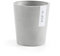 Ecopots Blumentopf Morinda für Orchideen - hell grau - Durchmesser Ø 14 cm rund - mit Wasserablauf - Pflanzentopf aus Recycling Kunststoff - modern für Indoor und Outdoor