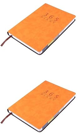 STOBOK 2st Tagebücher 2021 Notizbuch Für Den Planer 2021 Notebook-kalender Kalender-notizbuch 2021 Pu-leder-planer Studienjahr Tagebücher Planheft 2021 Reisen Schreibtischkalender Tasche
