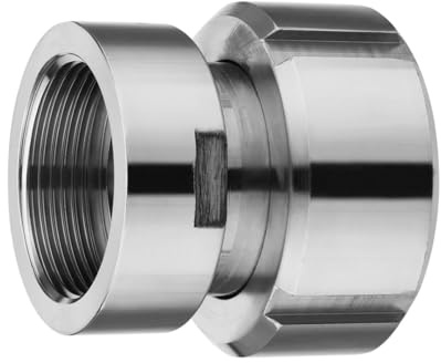 REKUBIK IBC Edelstahl Adapter S60x6 - Innengewinde Reduzierung (SS316L) Größe 1 1/2 IG