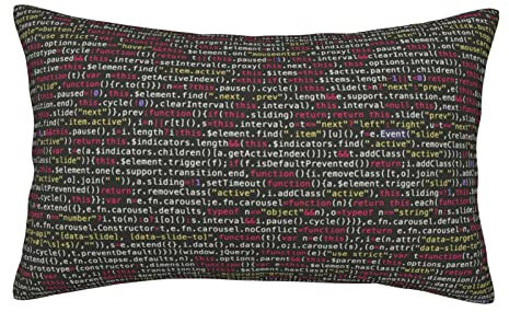 OPSREY Programmierer Programmiercode gedruckt Plüsch Kissenbezüge Dekokissenbezüge