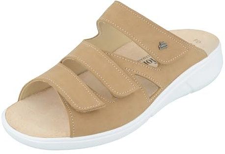 FinnComfort FINN COMFORT Kiribati Damen Pantolette braun beige tan Nubukleder