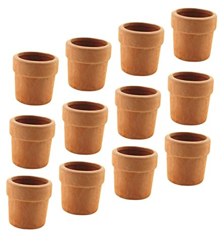 BESTonZON 48 Pcs Doll House Flower Pot Micro Landscaping Ornaments Mini Planter Model Desktop Accessories Flower Pots Statues Mini Planter Toys Miniature Ceramics Flowerpot Decorations