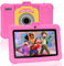 SUMTAB Kids Tablet 7 inch Android Tablet for Kids (Ages 2-14), 8GB RAM 64GB ROM 128GB Expand,Software Pre-Installed, Bluetooth, WiFi,with Shockproof Case-Pink