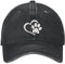 MIMAYIN Dog paw Baseball Cap Stickerei Basecap Verstellbare Baumwolle Reine Farbe Baseballmütze Sport Visier Hut für Damen Herren