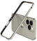 LINPING Aluminum Metal Bumper Frame Hard Case for iPhone 15/14Pro/15/14/Pro Max, Slim Armor with Soft Interior, Raised Edge Protection (Natural Titanium, for 6.1 Inch iPhone 16)