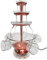 Vintage Collection 3 Tier Clear Party Fountain with Two color LED Lighted Base Includes 5 Reusable Cups Ideal for Parties and Events