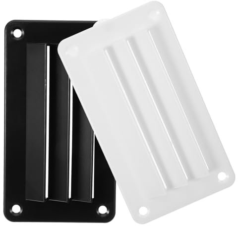 GETAJGHSD 2piezas Rejilla De Ventilación para RV Ventilador Extractor De Aire Salida Louvered Reusable para Campers Diseño Moderno y Fácil De Limpiar Incluye Ventilación