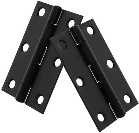 HAWILLOSCH 2St kleines Scharnier slico fördern planen schuh halterung schueregale Glatt blak Scharniere für Türen kleine Scharniere Innentürscharniere Türscharniere aus Metall Eisen Black