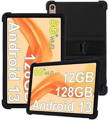 Funda para Biegedy B22 de 10 pulgadas con cobertura completa, a prueba de golpes, antiarañazos, soporte ajustable, protección completa, cubierta de silicona suave, color negro