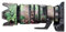 Copriobiettivo per Nikon Z 100-400 mm F/4.5-5.6 VR S mimetico custodia protettiva per obiettivo fotocamera (colore #verde foglia mimetica - impermeabile) copertura antipioggia