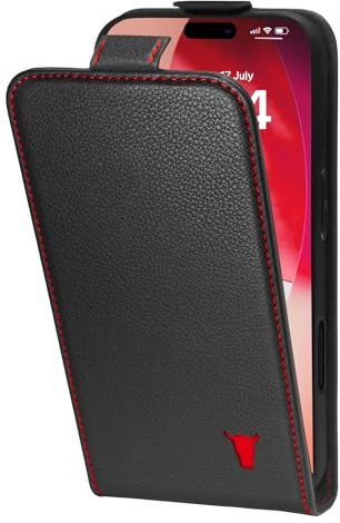 TORRO Flip Case Compatible with iPhone 17 Pro Max 6.9” 2025 – Premium Leather Vertical Flip Wallet Case with Card Slots (Compatible with Official MagSafe Chargers) (Black)
