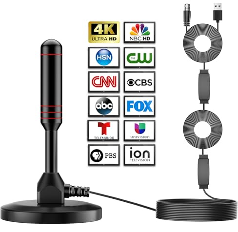 Erasiny 22 inch TV with DVD Player Combo's Antenna, Antenna for Smart TV for Local Channels, Easy Installation, Long Range Reception