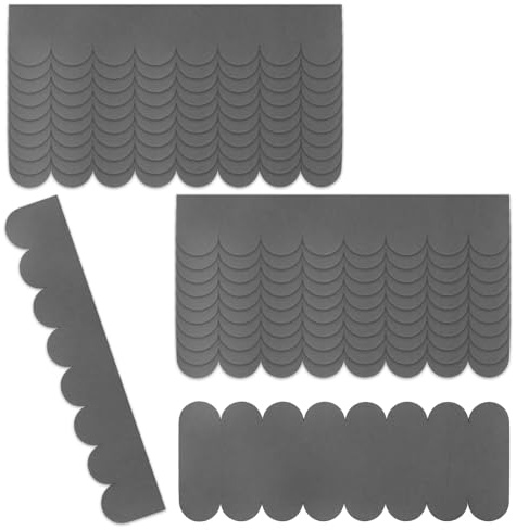 Dachpappe Selbstklebend 21-teilig 295×50mm, Wasserdicht, Grau | 21 selbstklebende Dachschindeln 295x50mm + First. Wasserdicht, wetterfest, recycelt. Für Vogelhaus.