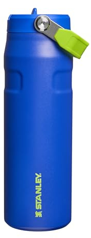 Stanley 1913 Flip Straw Sports Water Bottle 0.7L - Cobalt Chartreuse | 10 Hours Cold - 3 Days Iced - BPA-Free - Leak Resistant - Dishwasher Safe - Fits Cup Holder
