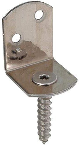 Flechtzaunhalter Edelstahl in L-Form 24 Stück