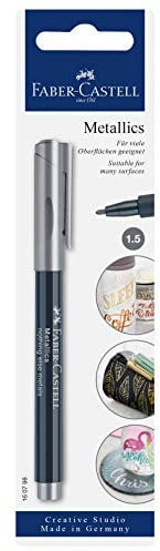 Faber-Castell Creative Studio Metallics Marker, Nothing Else Metals, Single Marker, For Art, Craft, Drawing, Sketching, Home, School, University, Colouring