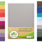 Boxspringbett & Wasserbett Spannbettlaken von leevitex® | Spannbetttuch | Jersey 180 x 200-200 x 220 cm, 40cm Steghöhe 100% Baumwolle ca. 170 g/m² (Silber/Hellgrau)