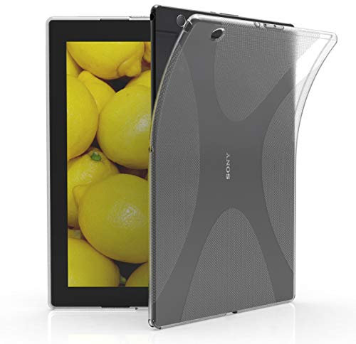 kwmobile Hülle kompatibel mit Sony Xperia Tablet Z4 Hülle - weiches TPU Silikon Case transparent - Tablet Cover Transparent
