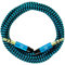 i! - 0,5m 50cm Premium Nylon AUX Audiokabel Klinke 3,5 auf Klinke 3,5 - blau