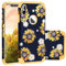 Fingic iPhone XS Max Case,XS Max Case for girls,iPhone XS MAX Case Sunflower Slim Fit Hard PC Soft Silicone Rubber Bumper 2 in 1 Hybrid Protection Shockproof Anti-Scratch Phone XS Max Case,Yellow