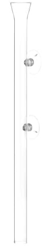 Futterrohr mit Trichter (35 cm) inkl. 2X Saugnäpfen (Glas)